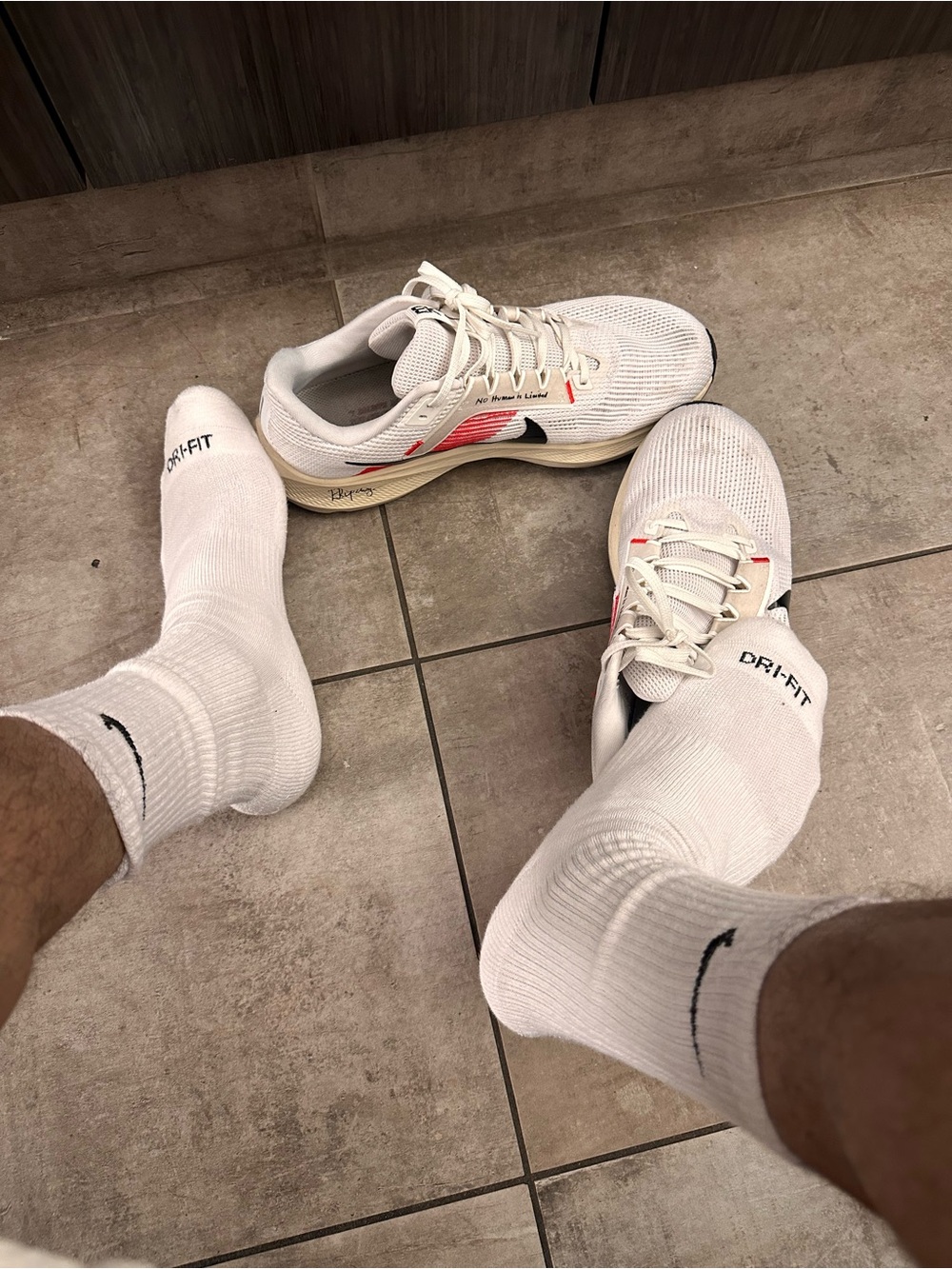 Men's Dri-FIT White Athletic Crew Socks